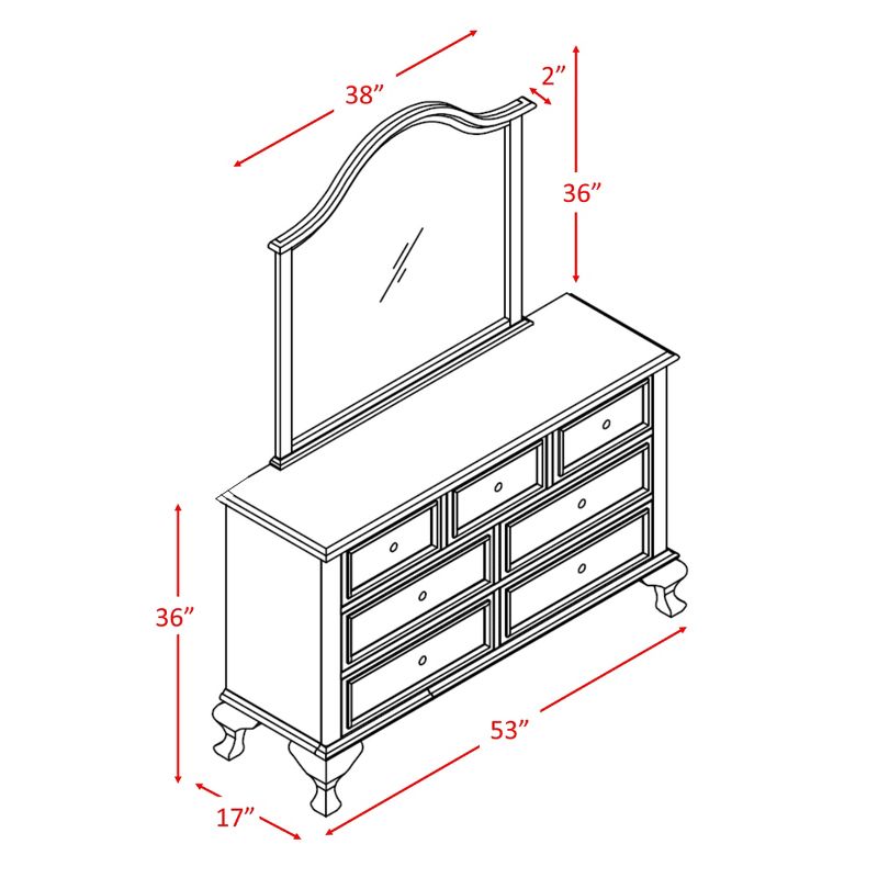 5pc Full Isabella Youth Set White - Picket House Furnishings