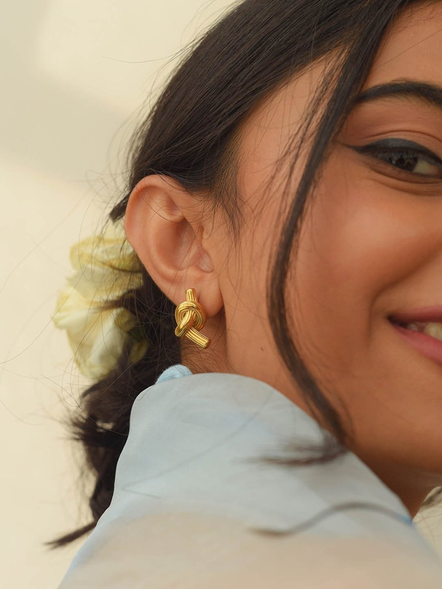 Perfectly Average Bold Knotted Studs for Women & Girls