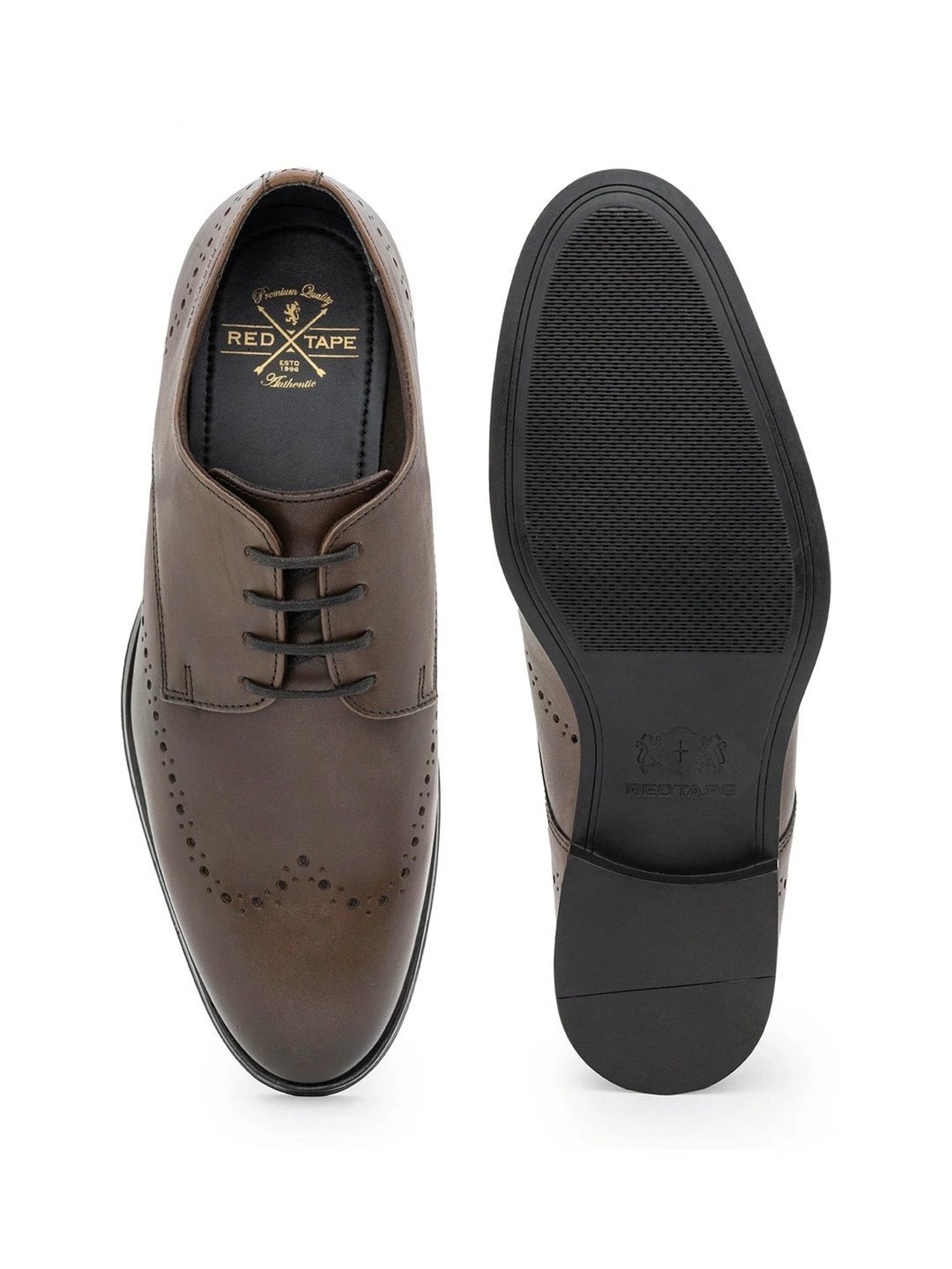 Red Tape Men's Teak Wood Derby Shoes