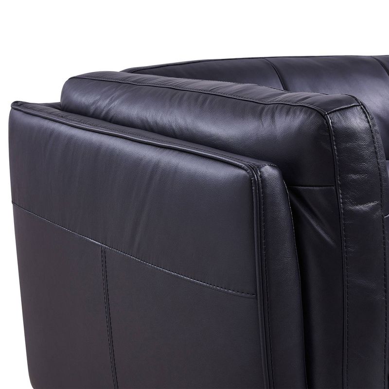 Byron Faux Leather 2 Seater Reclining Loveseat Dark Brown - Baxton Studio