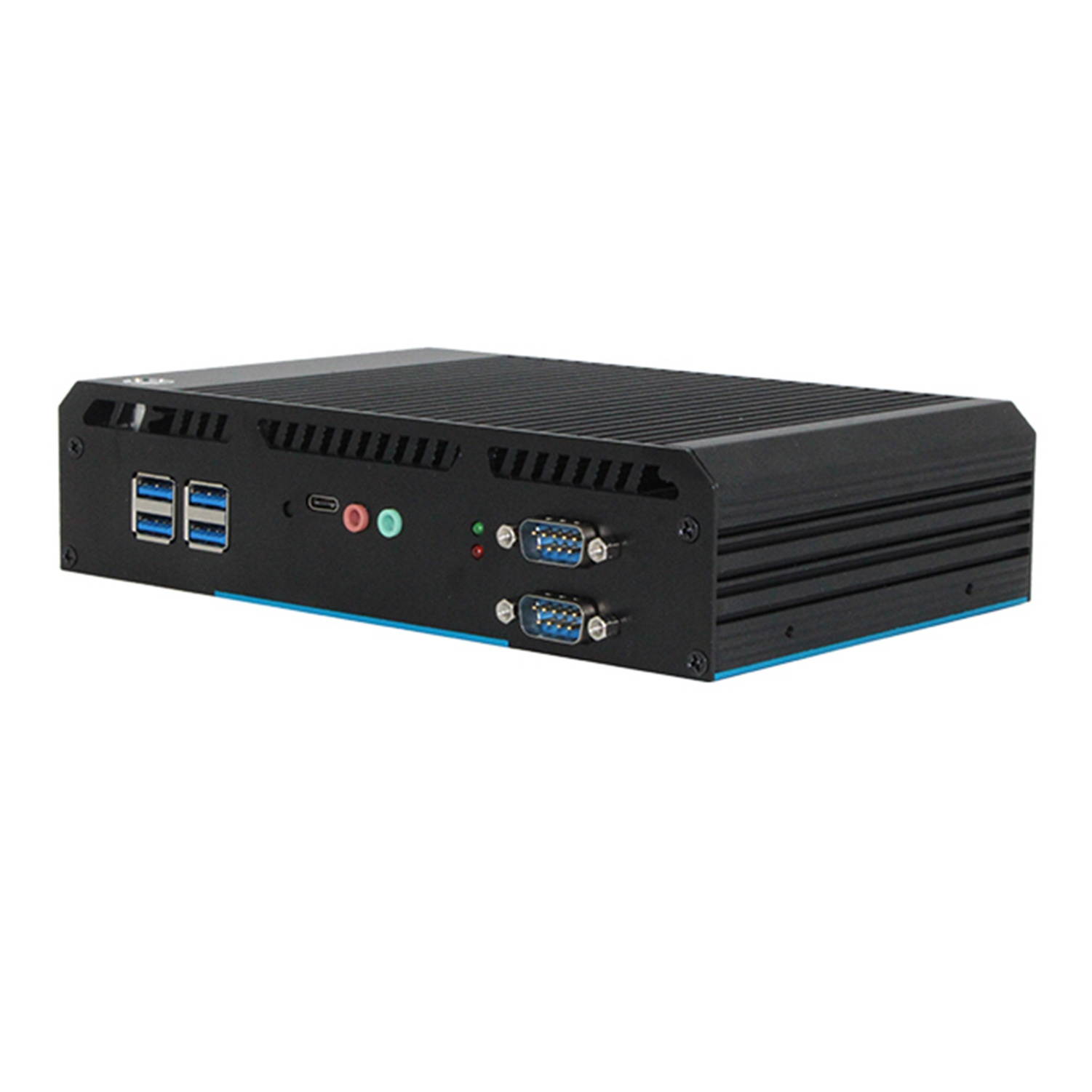 Fanless Industrial PC,IPC,Mini Computer,Intel Core I3 5005U,Windows 10 Pro/Linux Ubuntu,(Black),[VGA,HDMI,DP,2LAN,2USB2.0,4USB3.0,3RS232,RS485,WiFi],(16G RAM/512G SSD)