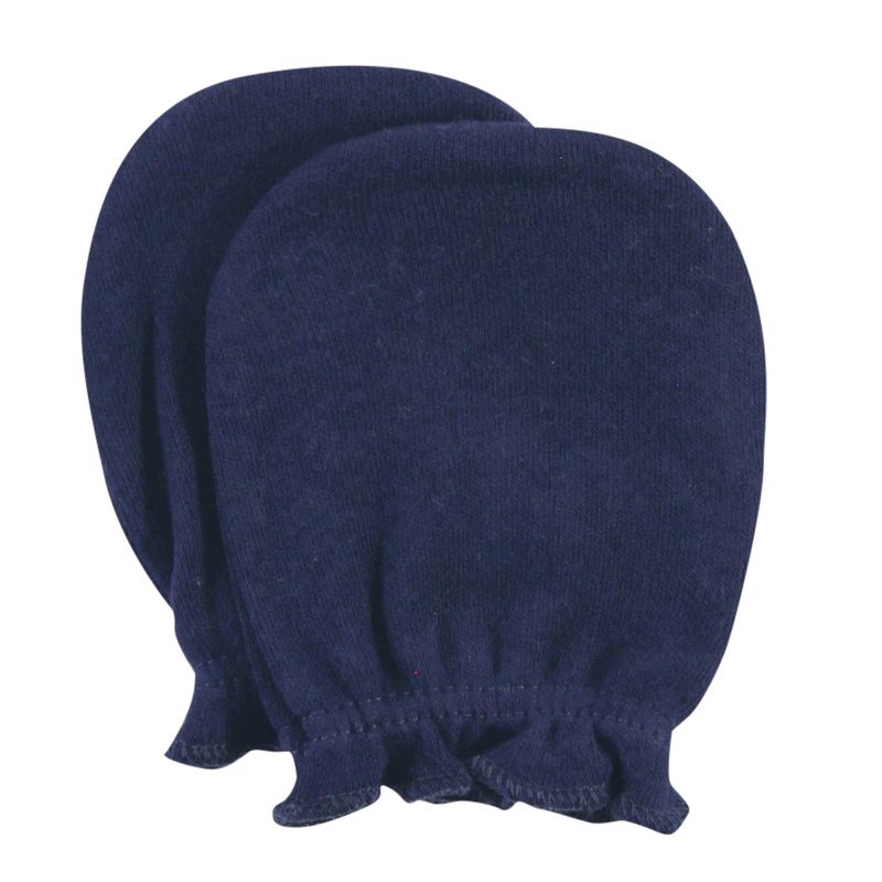 Luvable Friends Baby Cotton Scratch Mittens 4pk, Owl, One Size