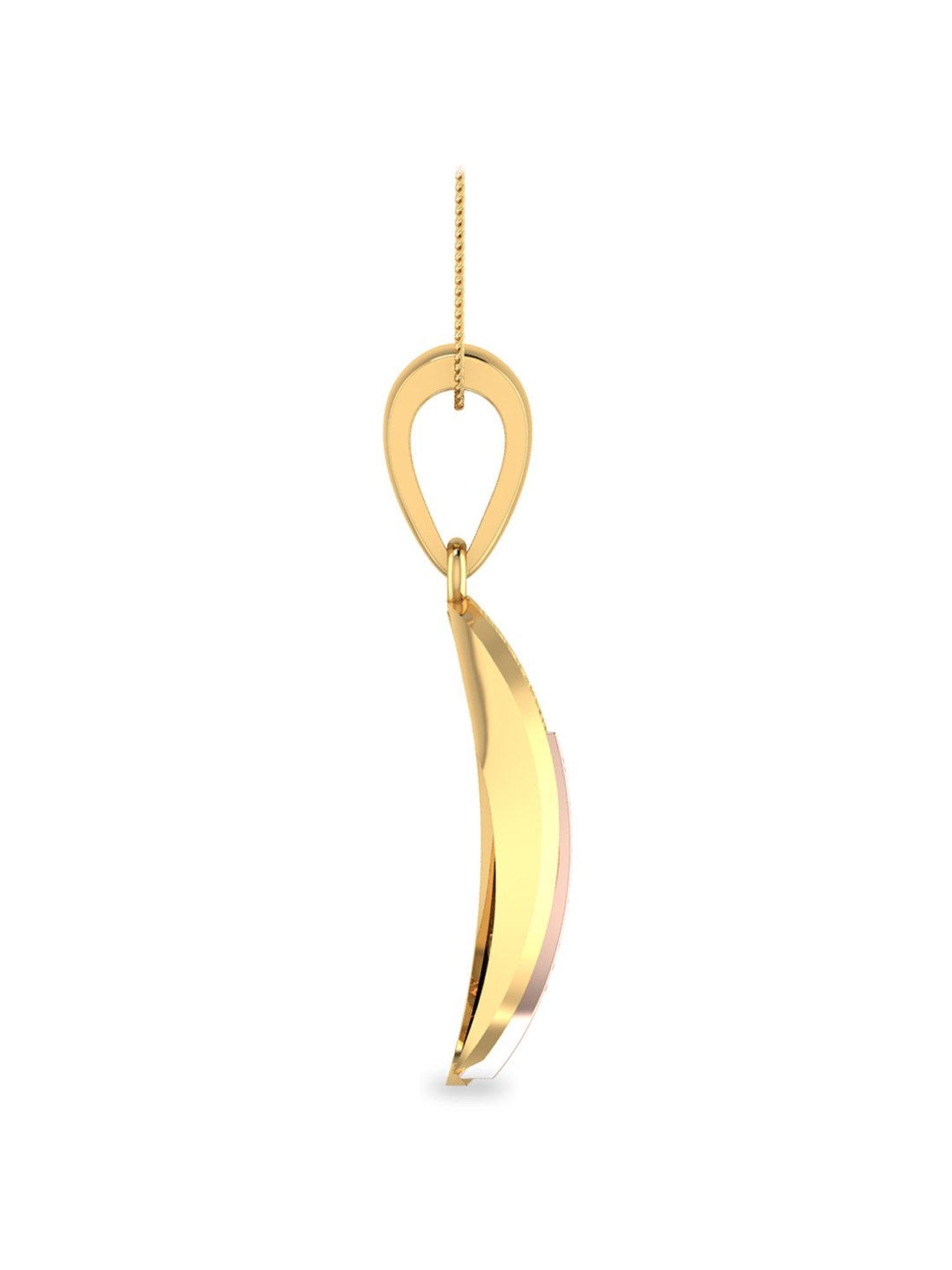 PC Jeweller Keiran 18k Gold Pendant without Chain for Women