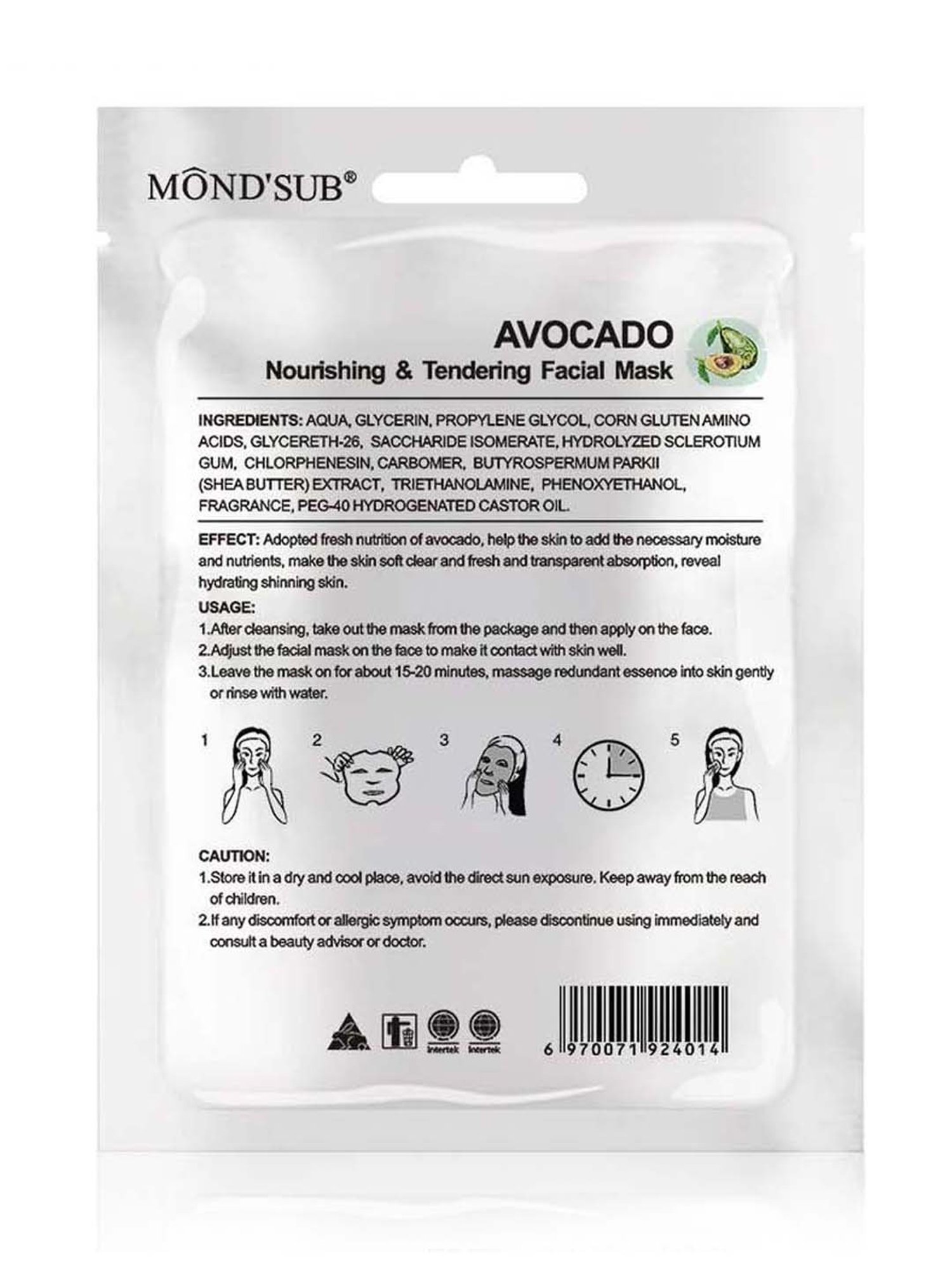 MONDSUB WitchHazel+Lavender+Q10 Sheet Masks (Pack of 3) - 20 gm Each