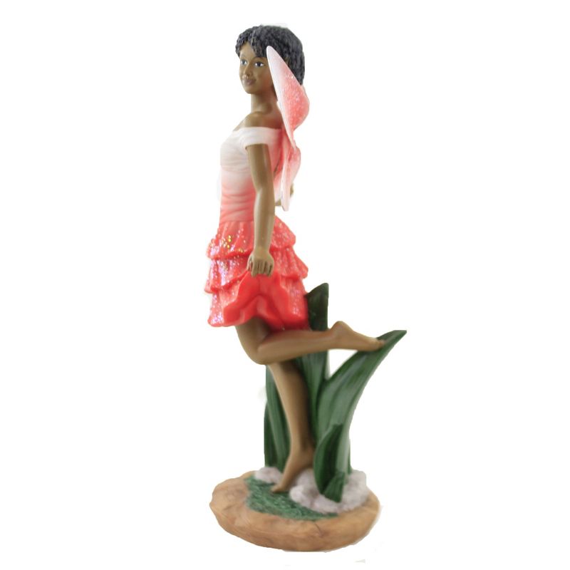 Black Art 9.5" Fairy Dance Red Figurine  -  Decorative Figurines