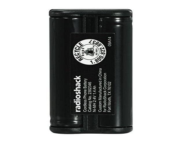 radioshack 2.4v/1400mah ni-mh cordless phone battery