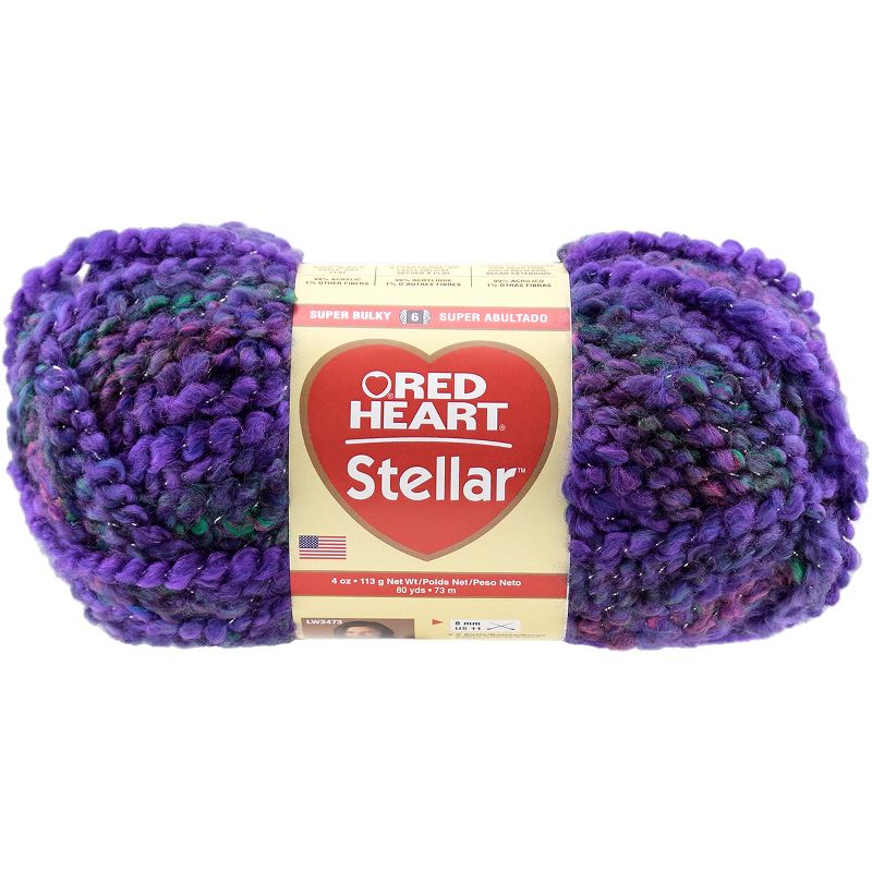 Red Heart Stellar Yarn-Deep Space
