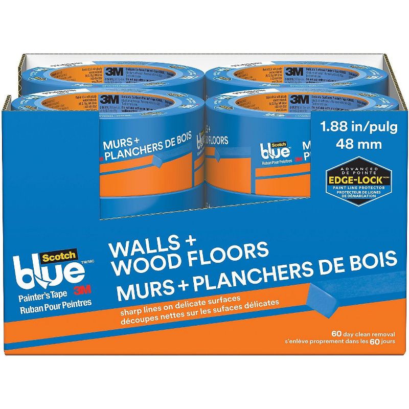 SI Products ScotchBlue WALLS + WOOD FLOORS Painter's Tape T935208012PK