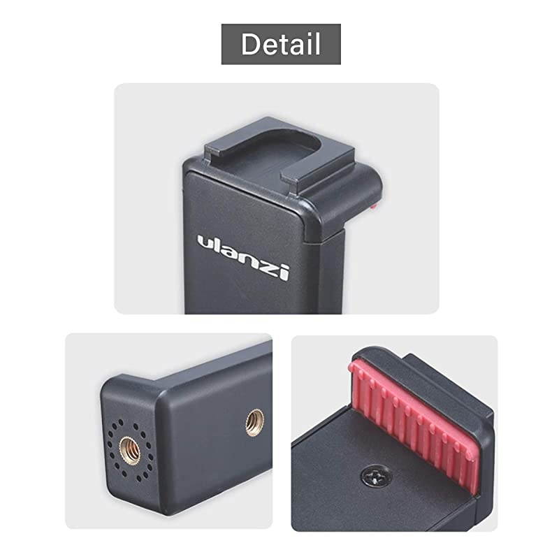 ST07 Phone Tripod Mount with Cold Shoe Mount for Microphone LED Video Light 14 Tripod Screw for iPhone 11ProPro Max XS Max XR X 8 7 Plus Samsung Galaxy OnePlus Google Pixel Vlog Vlogging