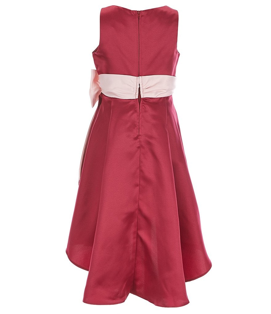 Poppies and Roses Big Girls 7-16 Flutter-Sleeve Double Hem Fit-And-Flare Dress