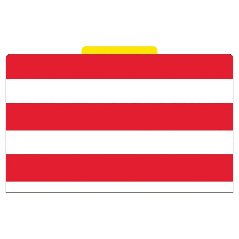 Barker Creek File Folders, 9.5" x 14.8", 9ct - Wide Stripes