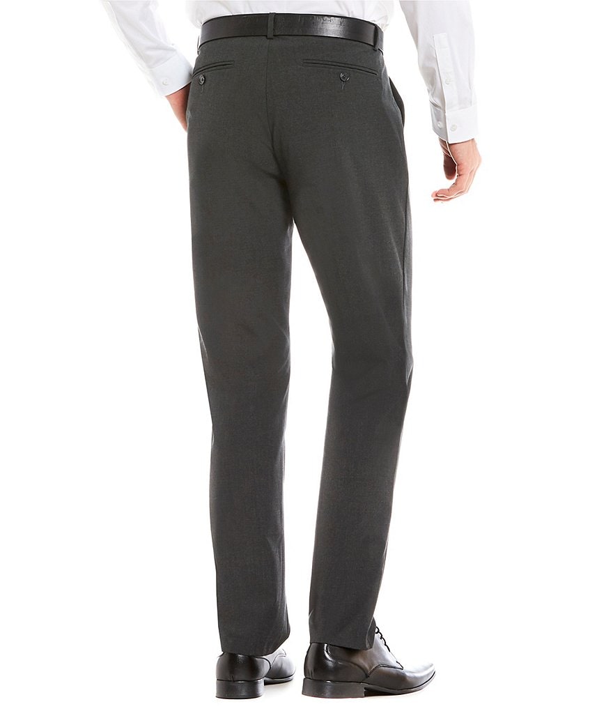Calvin Klein Slim-Fit End-On-End Bi-Stretch Flat Front Suit Separate Pants