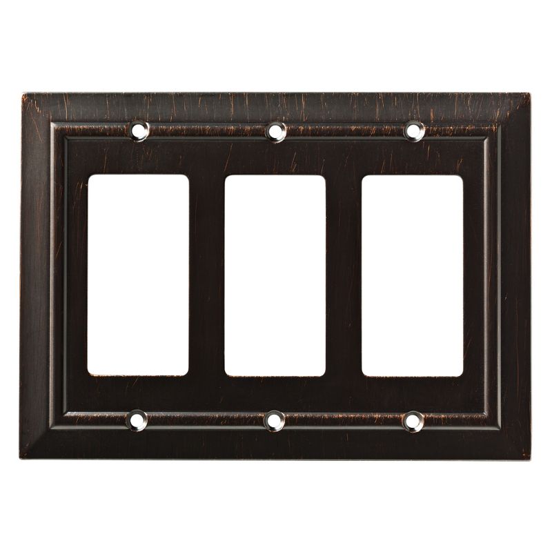 Franklin Brass Classic Architecture Triple Decorator Wall Plate Venetian Bronze
