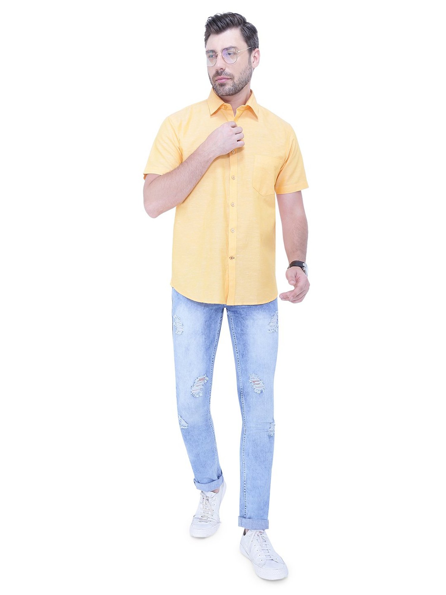 Southbay Yellow Regular Fit Shirt