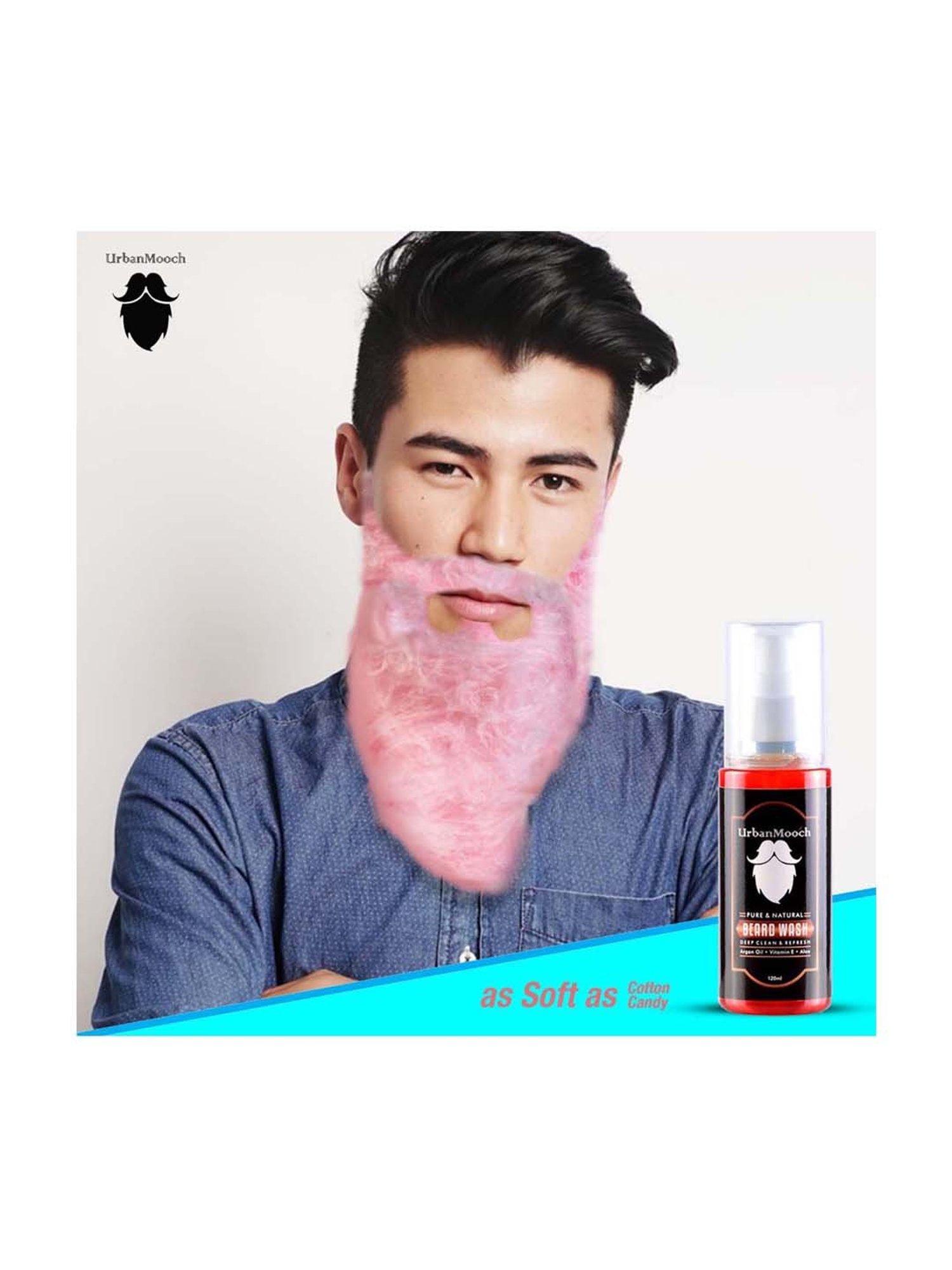 UrbanMooch Beard Shampoo for Soft & Silky Beard - 120 ml