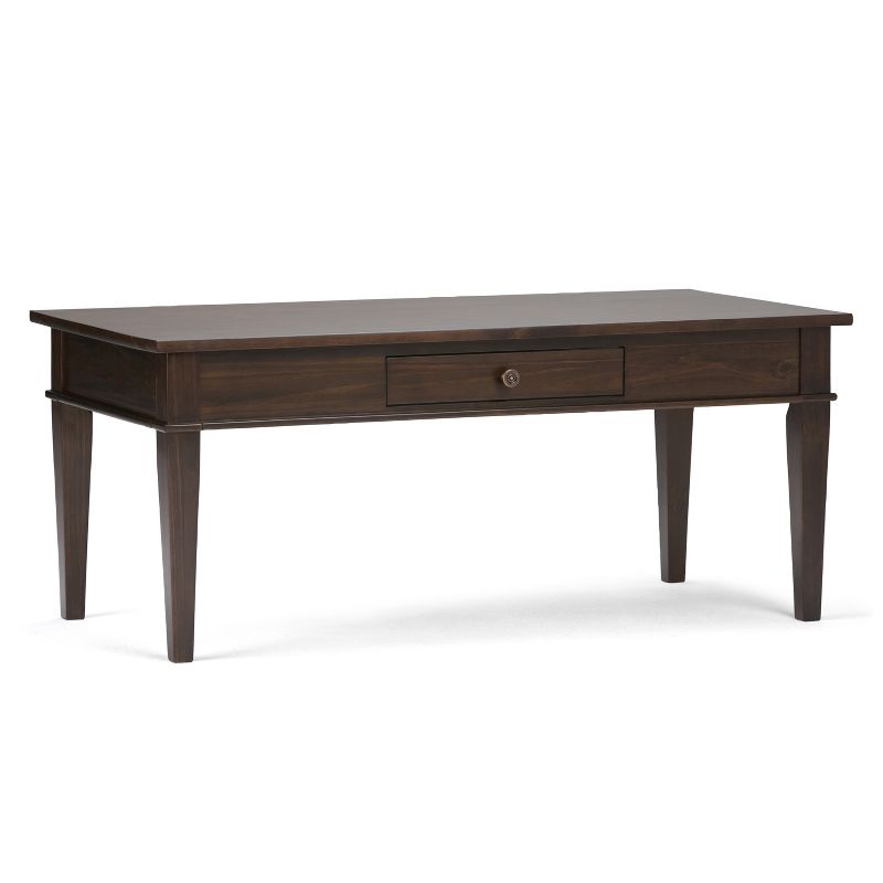 Ikiriya Nashville Solid Beige Wood Coffee Table Teak Finish