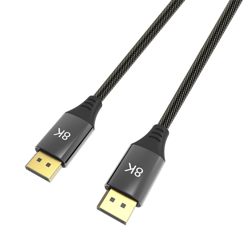 CableDeconn DisplayPort Cable Ultra HD 8K 4K Copper Cord DP 1.4 8K@60Hz 4K@144Hz High Speed 32.4Gbps HDCP 3D Slim and Flexible DP to DP Cable 1m 3.3ft