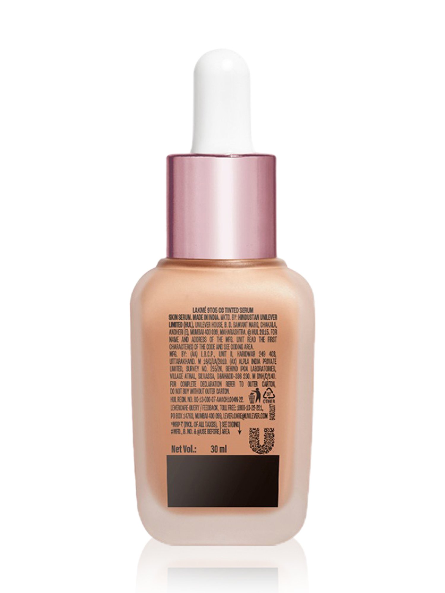 Lakme 9 To 5 CC Tinted Serum with 2% Hyaluronic Acid Dolce - 30 ml