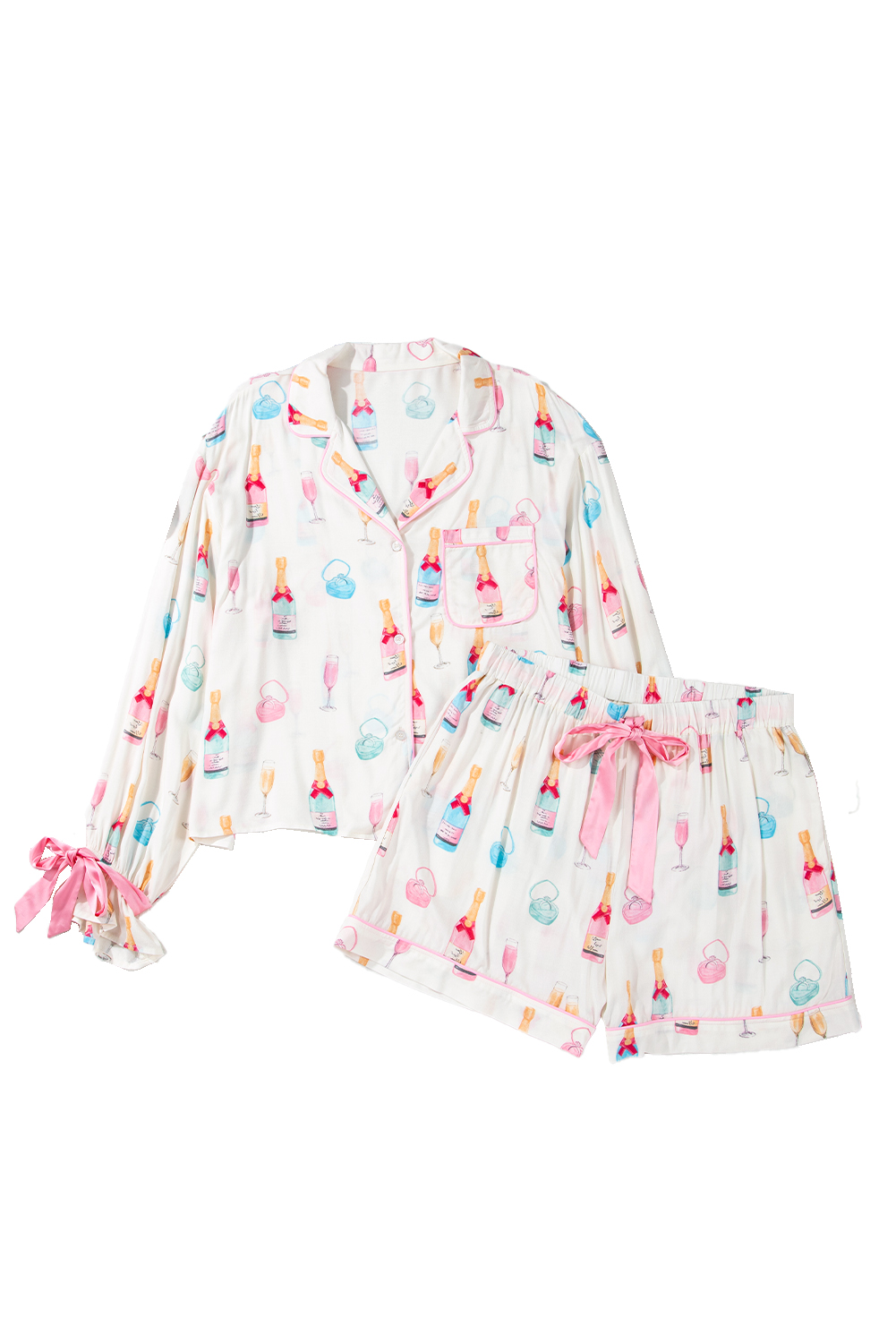 Rose Red Solid Waffle Knit Plus Size Two Piece Shorts Set