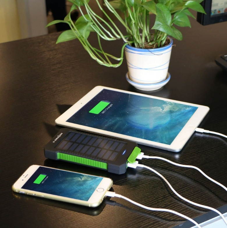 9000000mAh 2 USB Portable Solar Battery Charger Solar Power Bank Phone