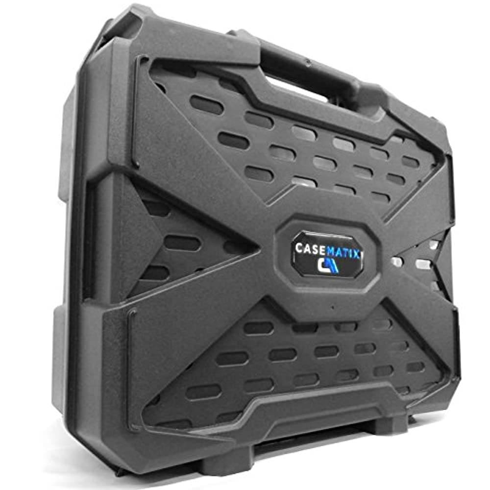 CASEMATIX Protective Projector Carrying Case Fits Epson PowerLite 1781W , 1780W , 1785W , 1795F , V11H796020 , V11H793020 , V11H795020 LCD Portable Projector and Accessories