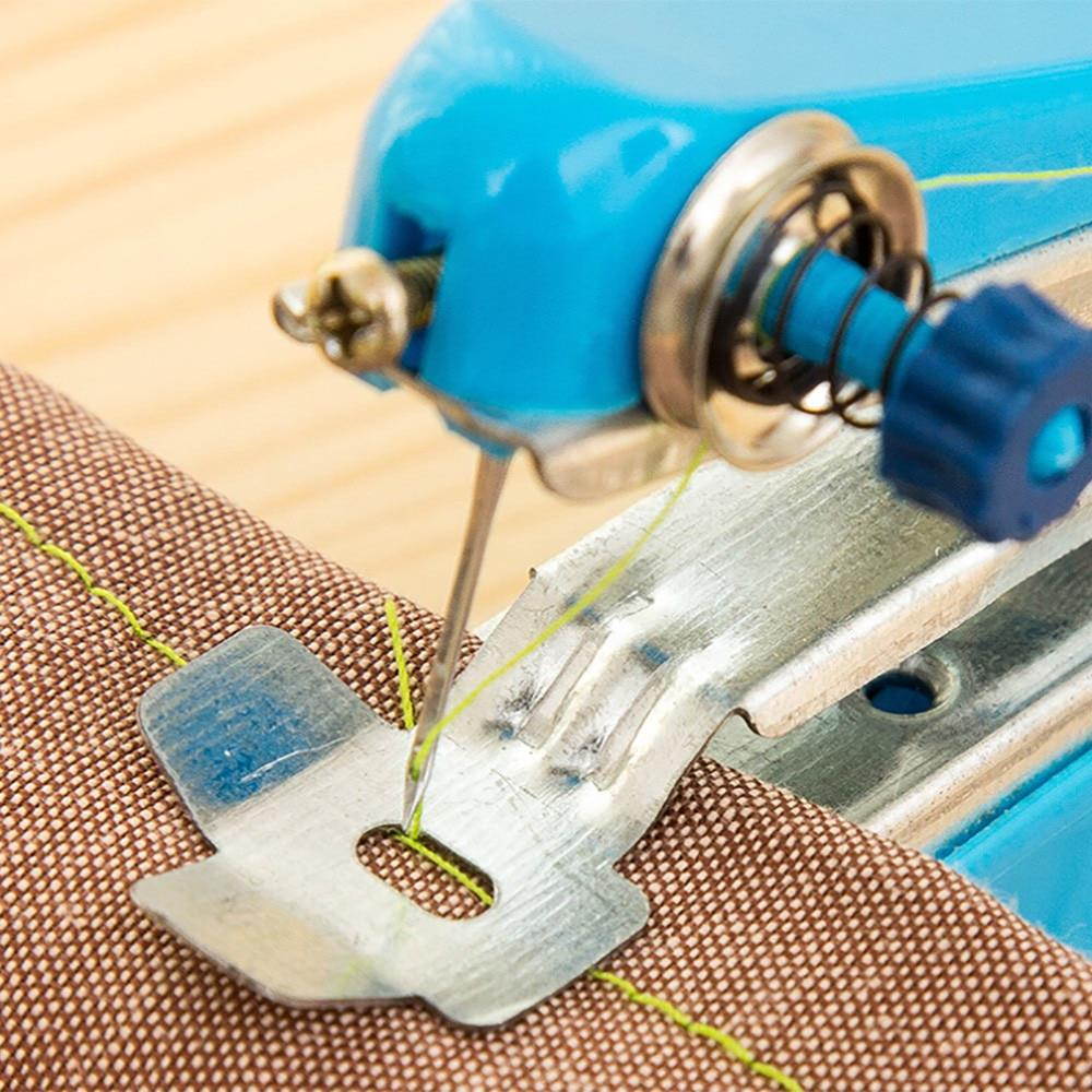 1PC Hot Sale Mini Portable Needlework Cordless Mini Hand-Held Clothes Fabrics Sewing Machine Sewing Tools random color
