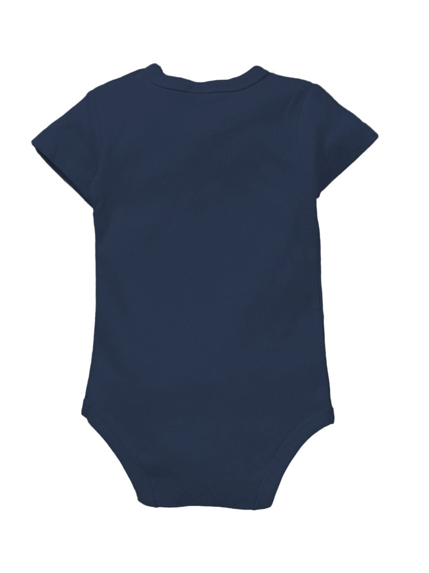 Zeezeezoo Kids Navy Cotton Printed Onesie