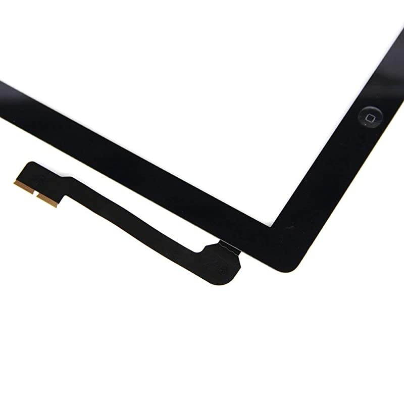 Black Screen Replacemenfor iPad 3 A1416 A1430 A1403iPad3 Touch Screen Digitizer FronGlass Assembly Includes Home Button +Camera Holder+ PreInstalled Adhesive +Tools Kit