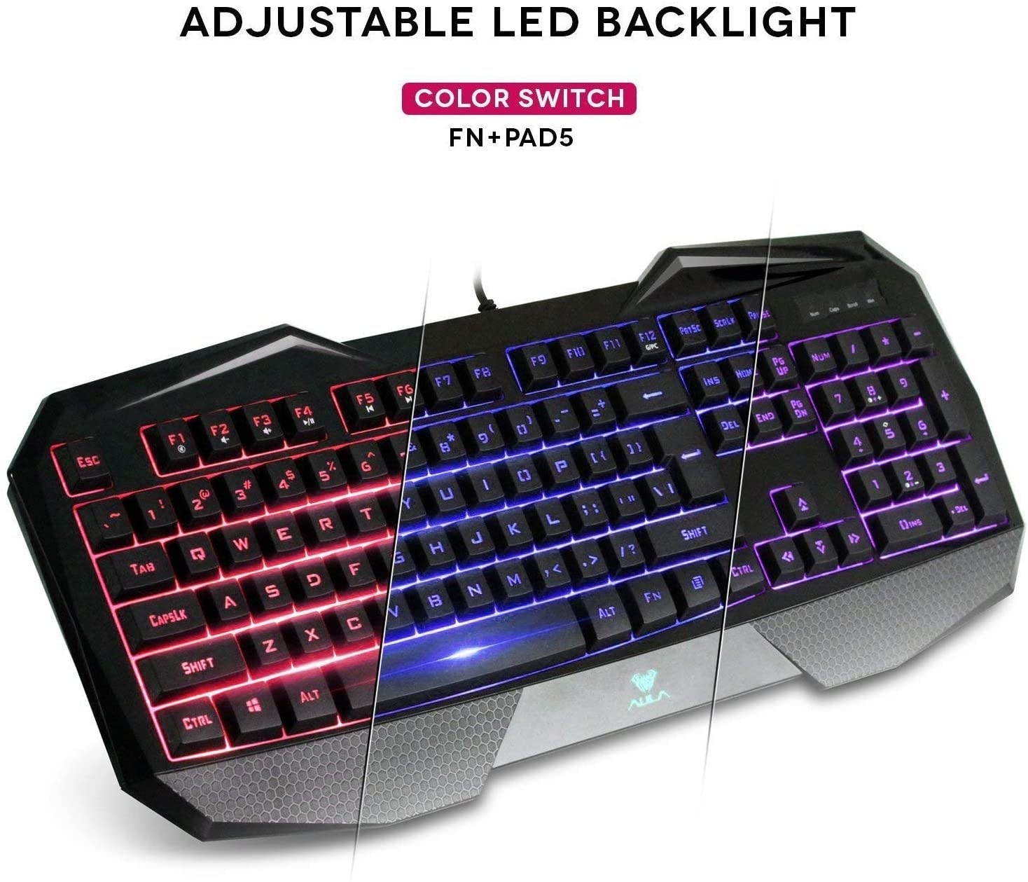 AULA LED Backlit Gaming Keyboard (3 Colorways)