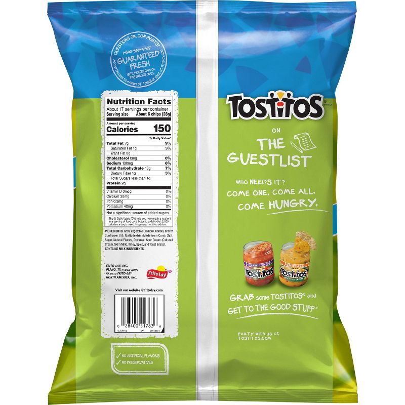 Tostitos Hint of Lime Flavored Tortilla Chips - 18oz