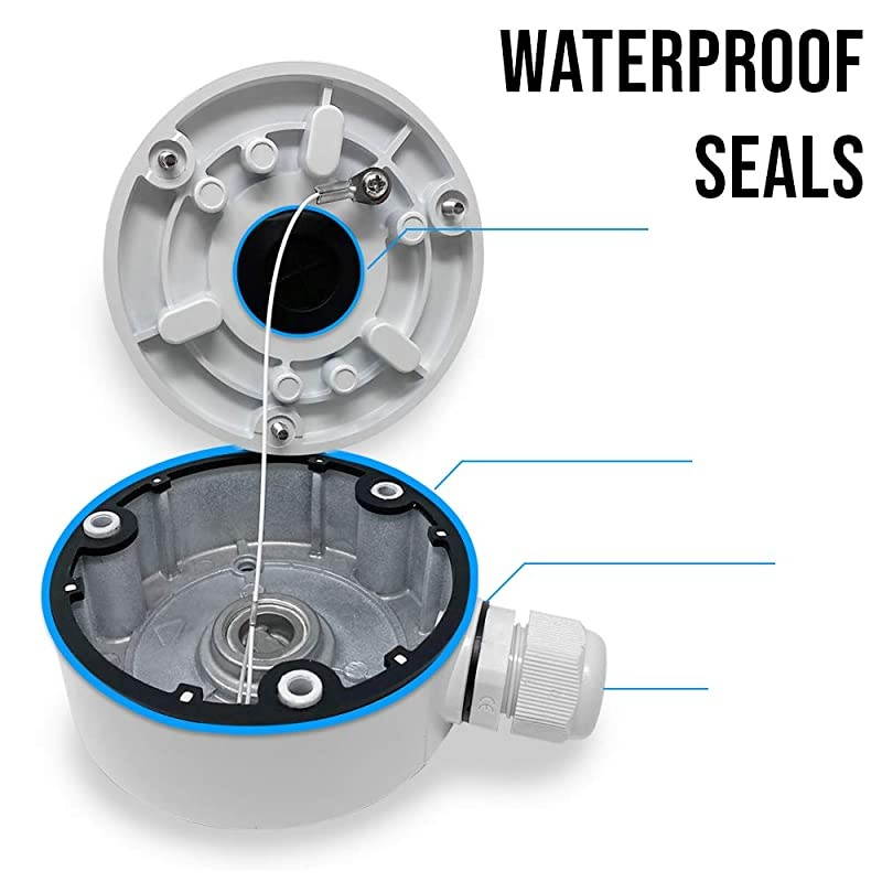 Aluminum Bracket Junction Back Box for Hikvision DS2CD2042WDI 2CD20xx Series Bullet Cameras 1 Pack