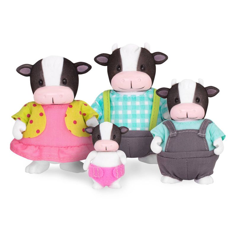 Li'l Woodzeez Miniature Animal Figurine Set - MoosicalMoo Cow Family
