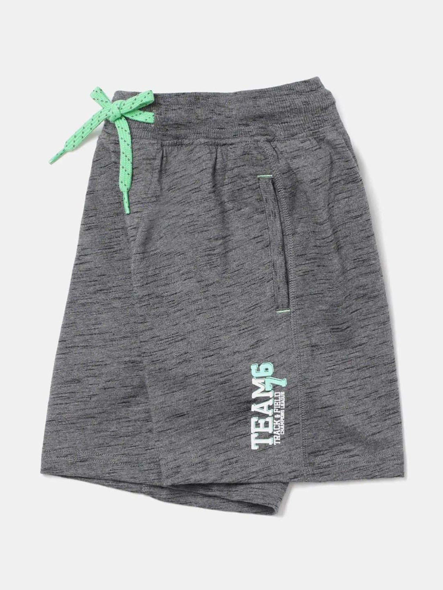 Jockey Kids Deep Grey Textured Shorts