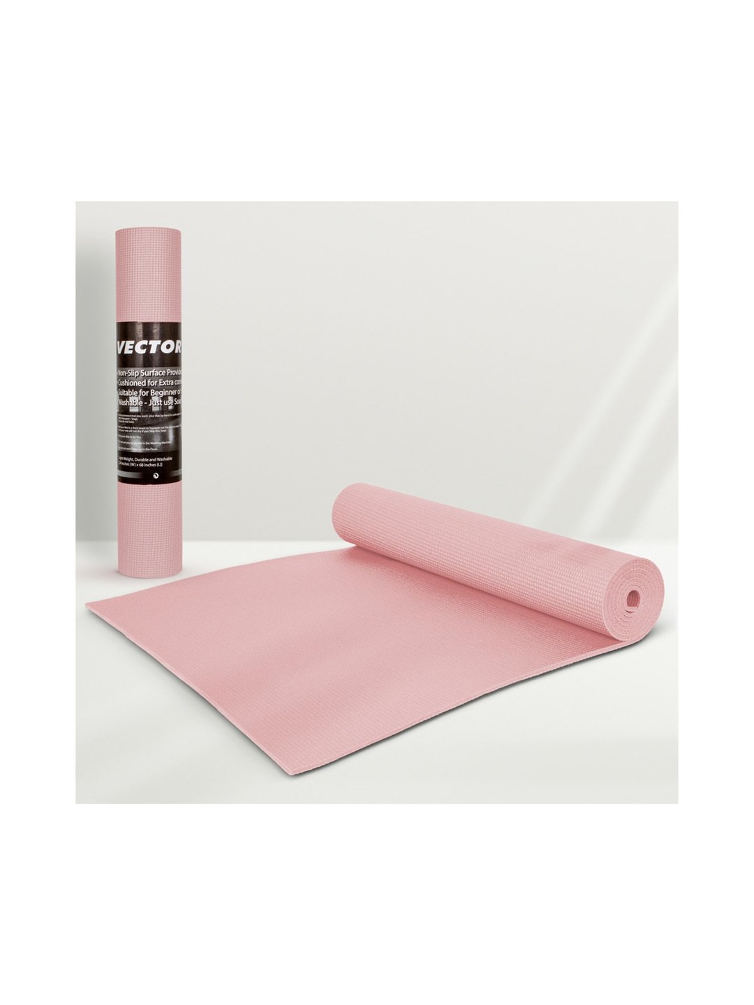Vector X Non-Toxic Phthalate Free Yoga Matt (Pink) Size - 6MM