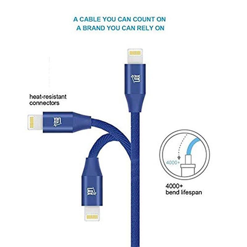 iPhone Charger Lightning Cable MFi Certified Durable Braided Apple Lightning USB Cord for iPhone 1111 Pro MaxXS MaxXiPad iPod More