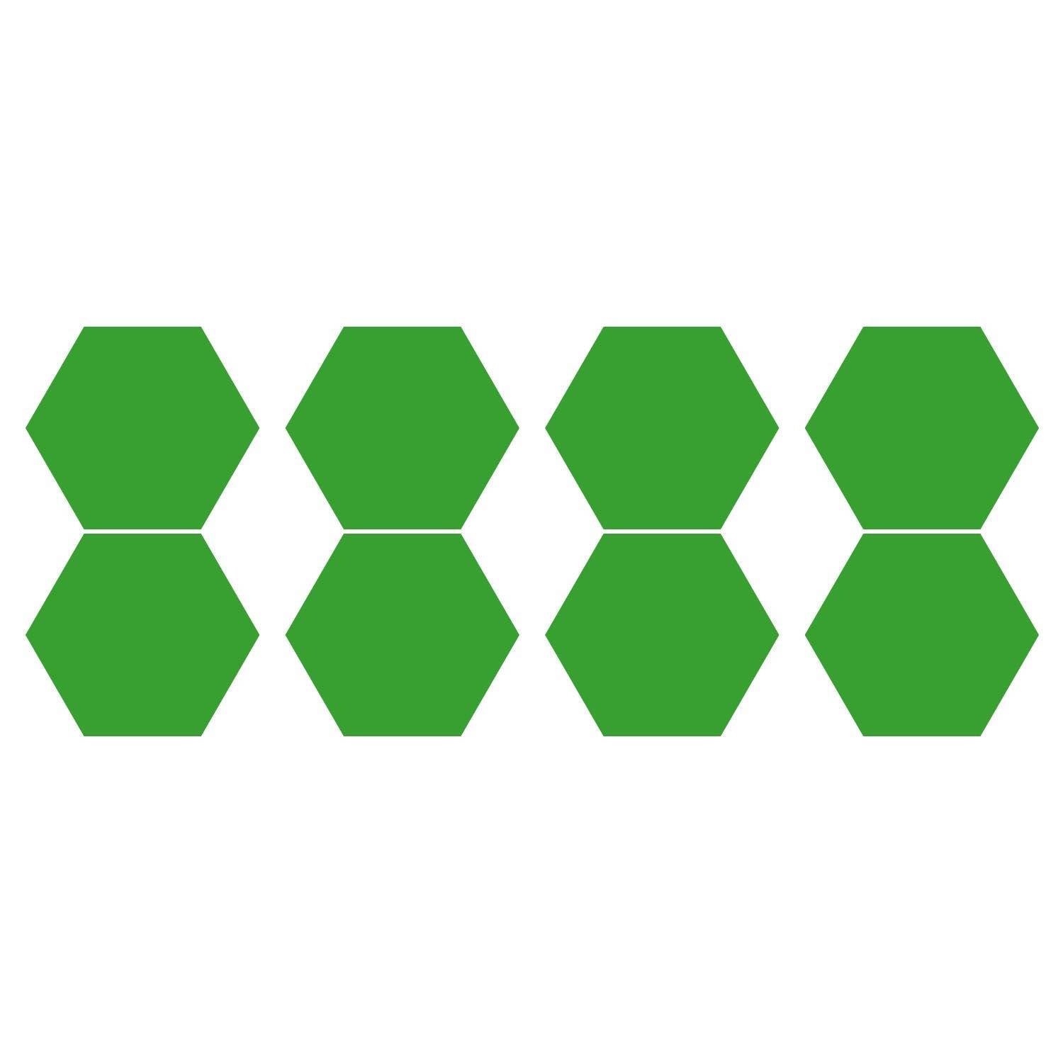 LiteMark 1 Inch Blue Hexagon Decals - Pack of 208