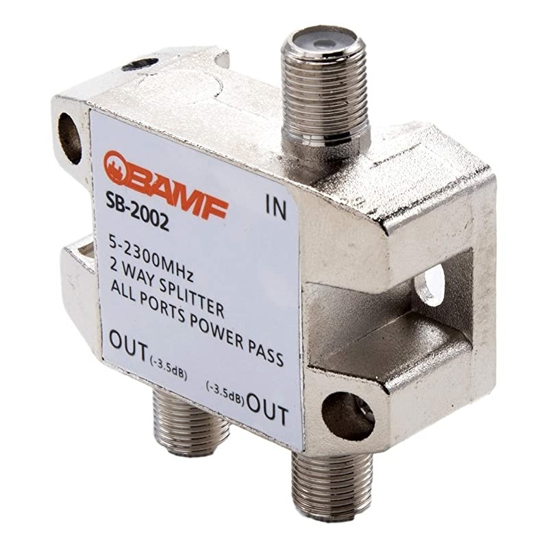 2-Way Coax Cable Splitter Bi-Directional MoCA 5-2300MHz