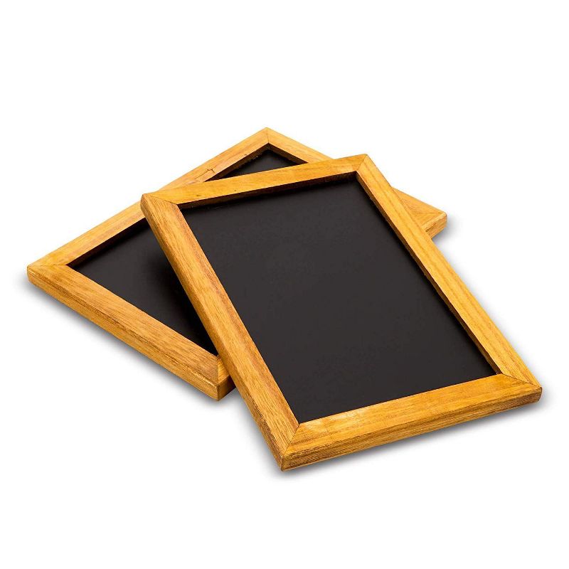 22" x 32" Cates Barn Door Wood Framed Chalkboard Rustic Brown - Kate and Laurel