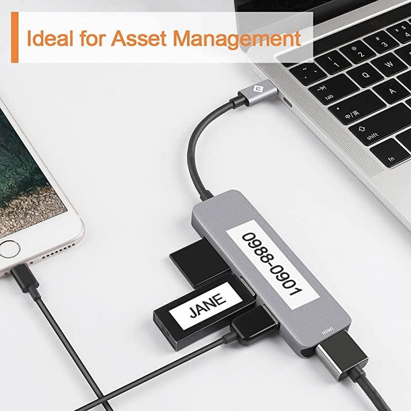 Compatible Label Tape Replacement for Brother TZe Tape 12mm 047 Laminated White TZe 231 P Touch Label Tape for Brother PTouch PTD210 PTH110 PTD600 PTD400AD Label Maker 5 Pack