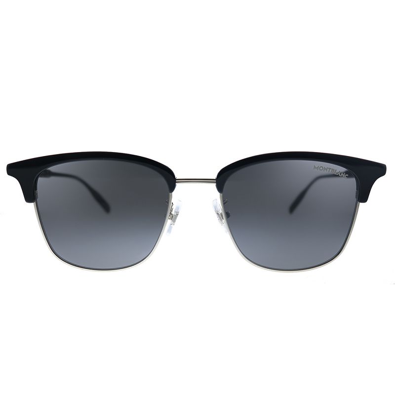MontBlanc MB 0136SK 002 Unisex Clubmaster Sunglasses Black 54mm
