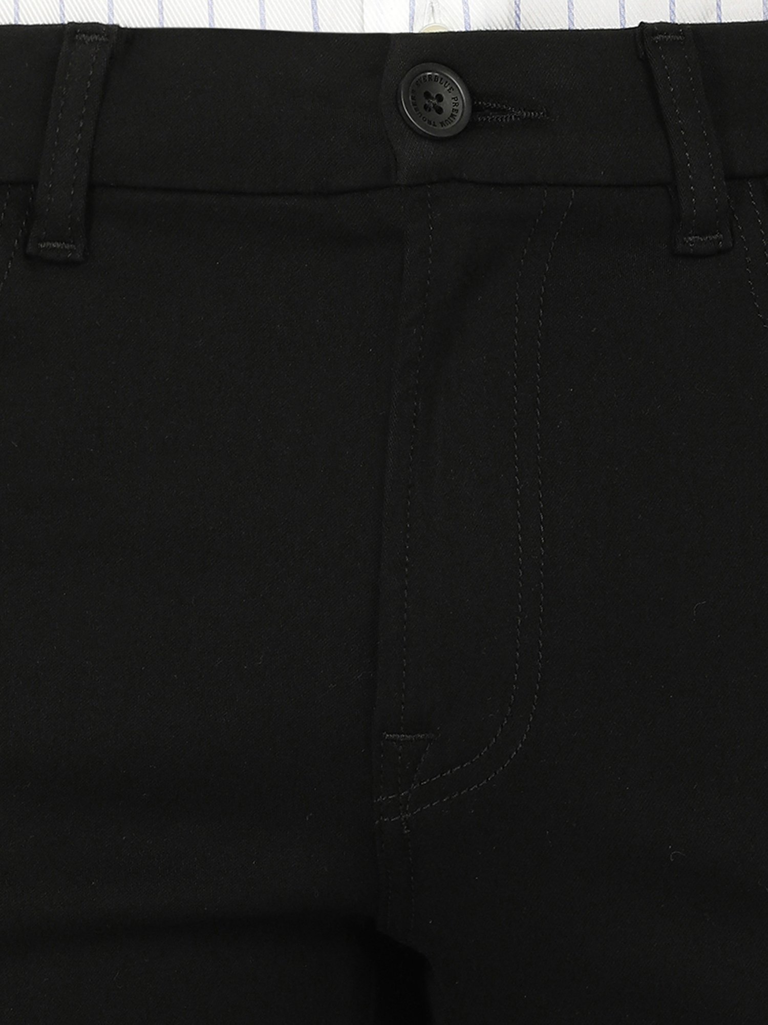 EVERBLUE Stay Black Midrise Five Pocket Trousers