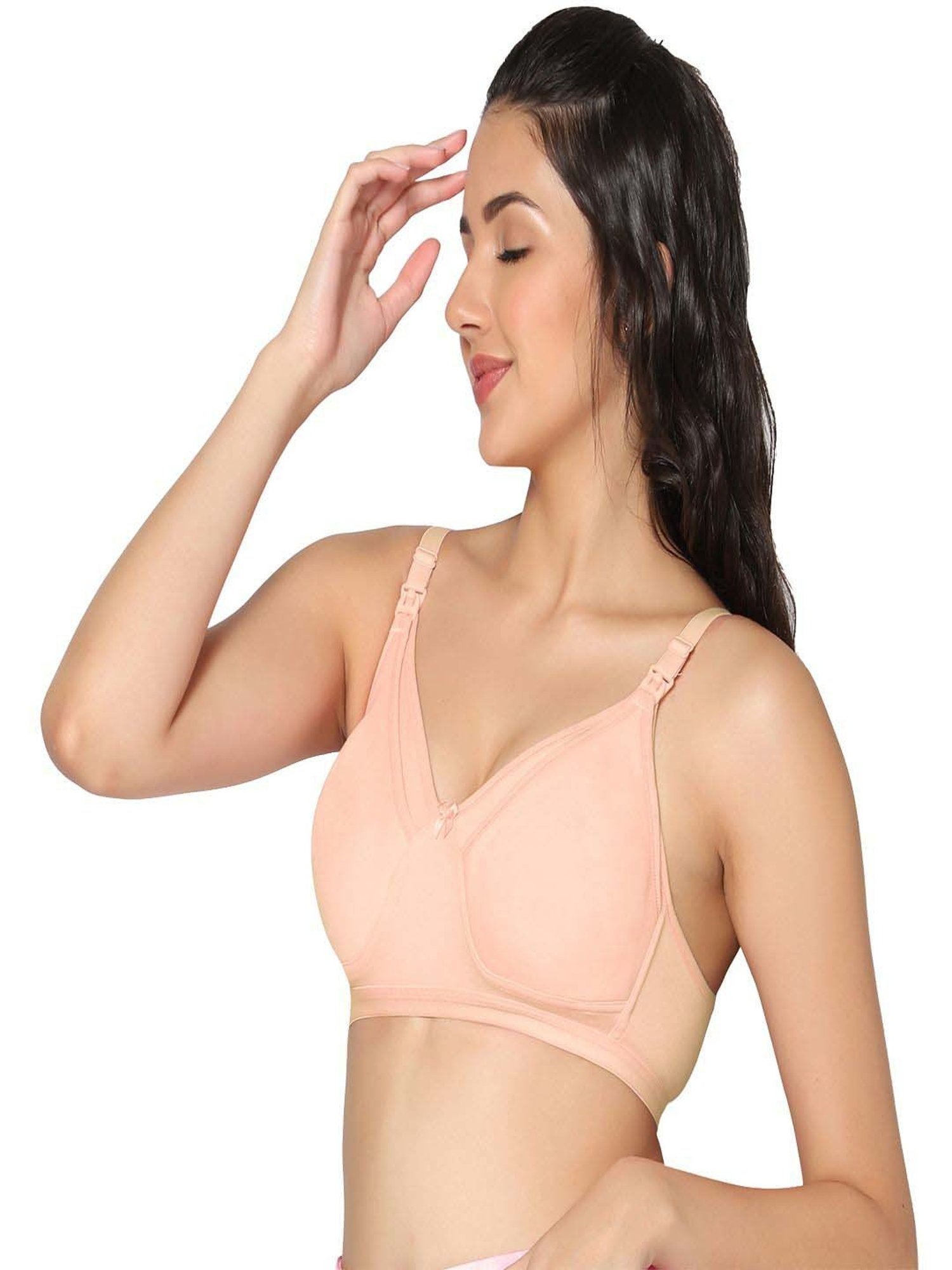 IN CARE Beige Cotton Nursing Bra