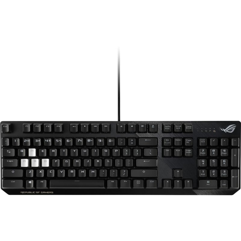 Asus ROG Strix Scope Keyboard - Cable Connectivity - USB Interface - English (US) - Windows - Mechanical Keyswitch