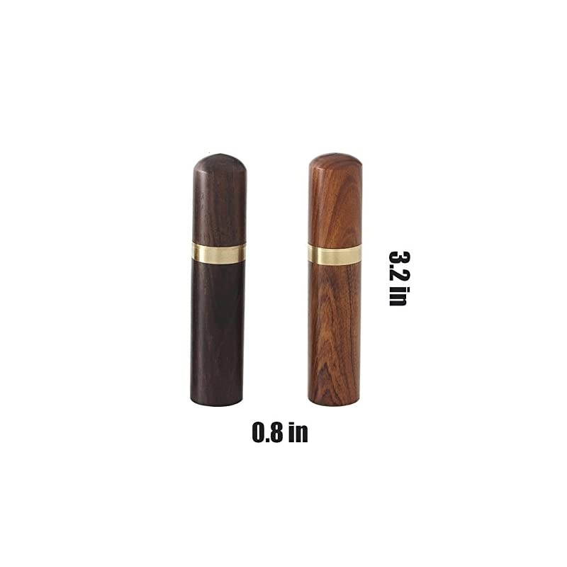 2 Pack Wooden Toothpick Holder Portable Toothpick Dispenser Bucket Toothpick Holder Mini Toothpick Box Pocket