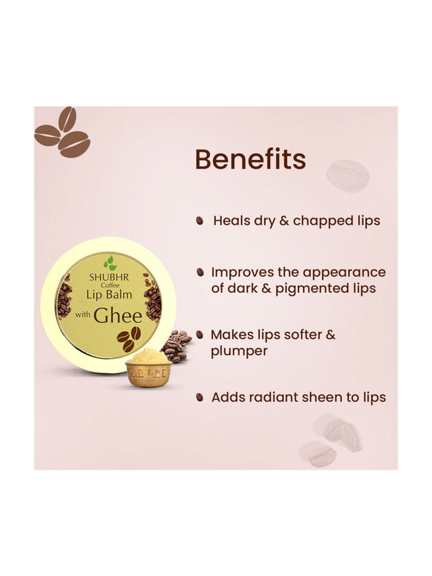 Blue Nectar Shubhr Coffee Lip Balm - 15 gm