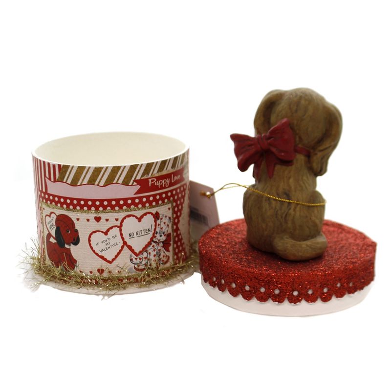 Valentine's Day 6.5" Puppy Love On Box Love Heart Bethany Lowe Designs, Inc.  -  Decorative Figurines