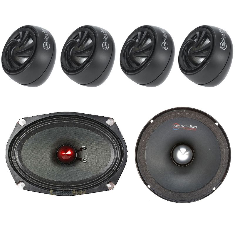 Pyle 8 Inch 2 Way In Wall Ceiling Home Speakers System Audio Stereo, 6 Speakers