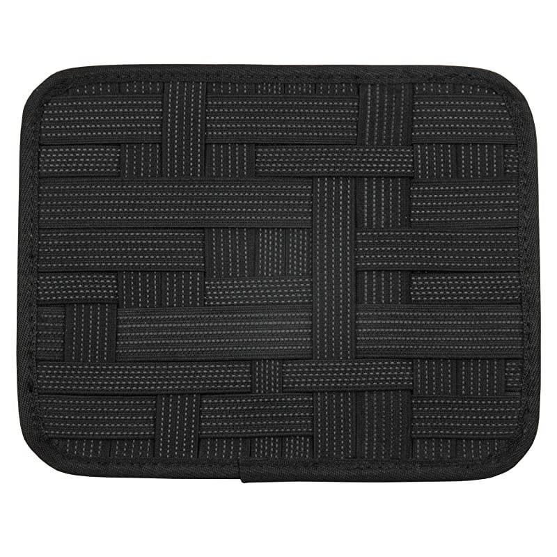 Elastic Organizers Board Travel Electronic Accessories Case Shockproof Gadget Storage Bag for Cellphones Hard Drive Cables Charger Cosmetics Pens945 x 748 Inches Common Black