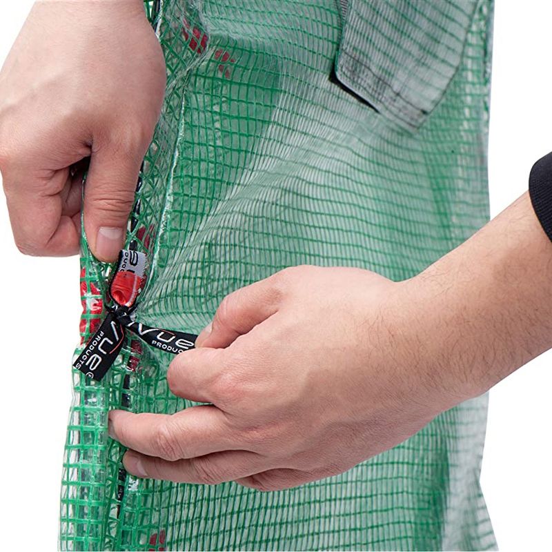 NuVue 24044 Pop Open Vueshield Backyard Flower Herb Vegetable Garden Greenhouse Tent with 4 Stakes and Roll Up Screen Windows (2 Pack)