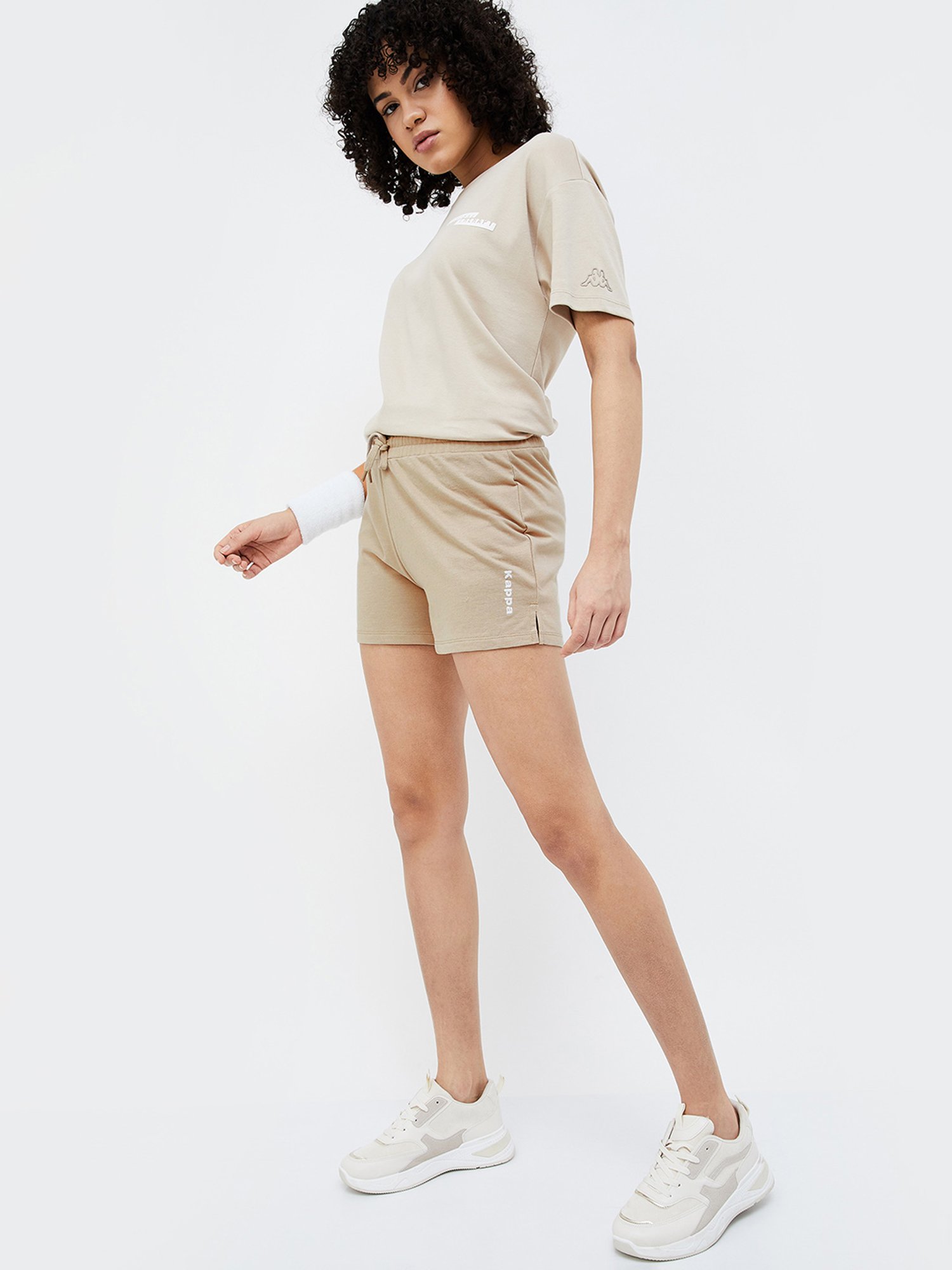 KAPPA Beige Regular Fit Shorts